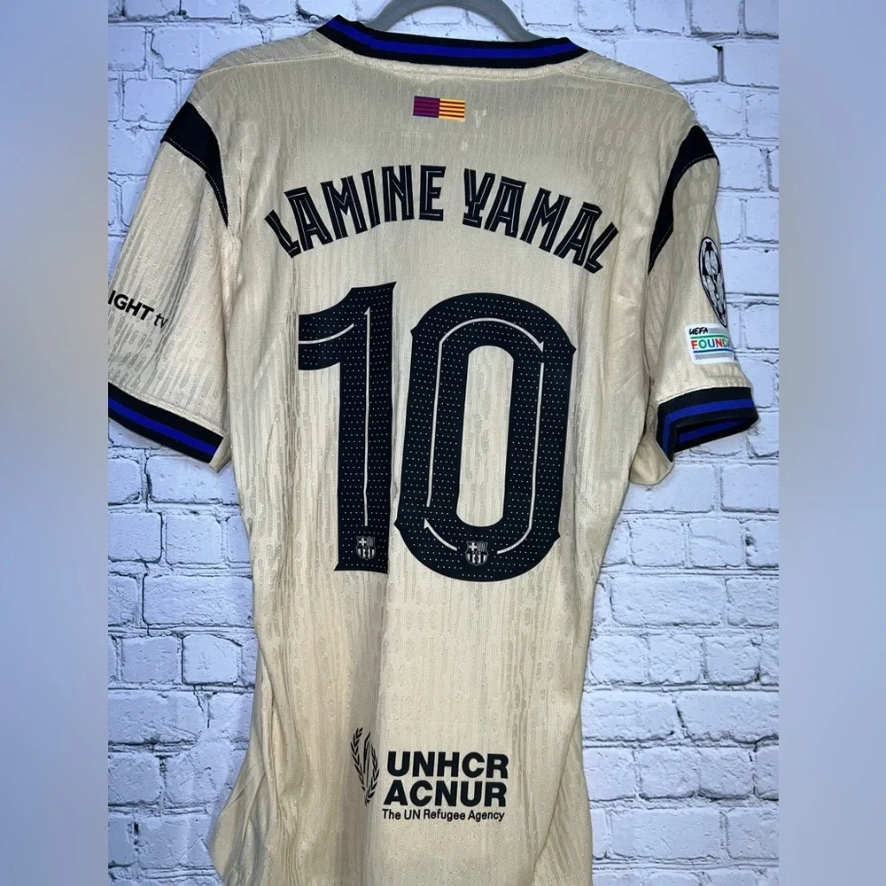 Nike Kobe Black Mamba Barcelona Lamine Yamal Soccer Jersey PLAYER VERSION NWT 🔥
